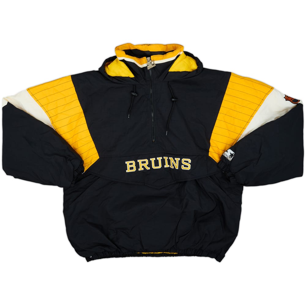 1990s Boston Bruins Starter 1/2 Zip Rain Coat - 9/10 - (XL)