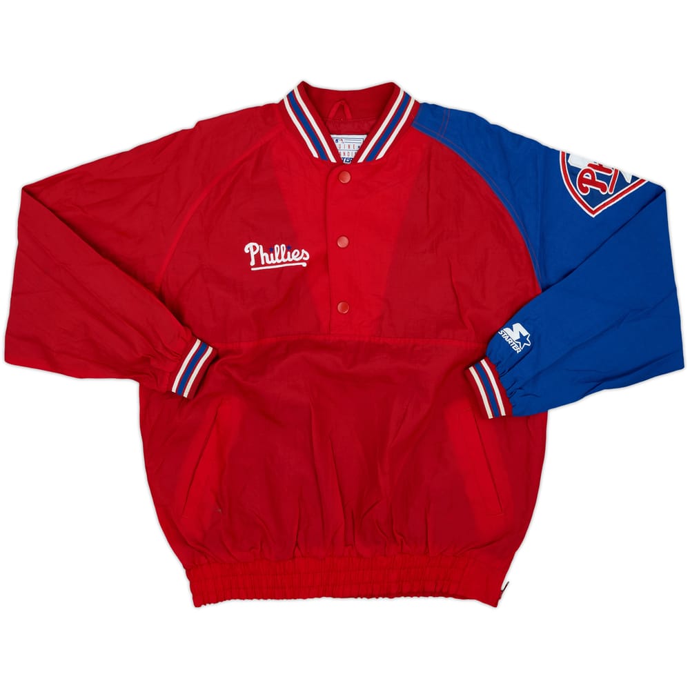 1990s Philadelphia Phillies Starter Pullover Rain Jacket - 8/10 - (L)
