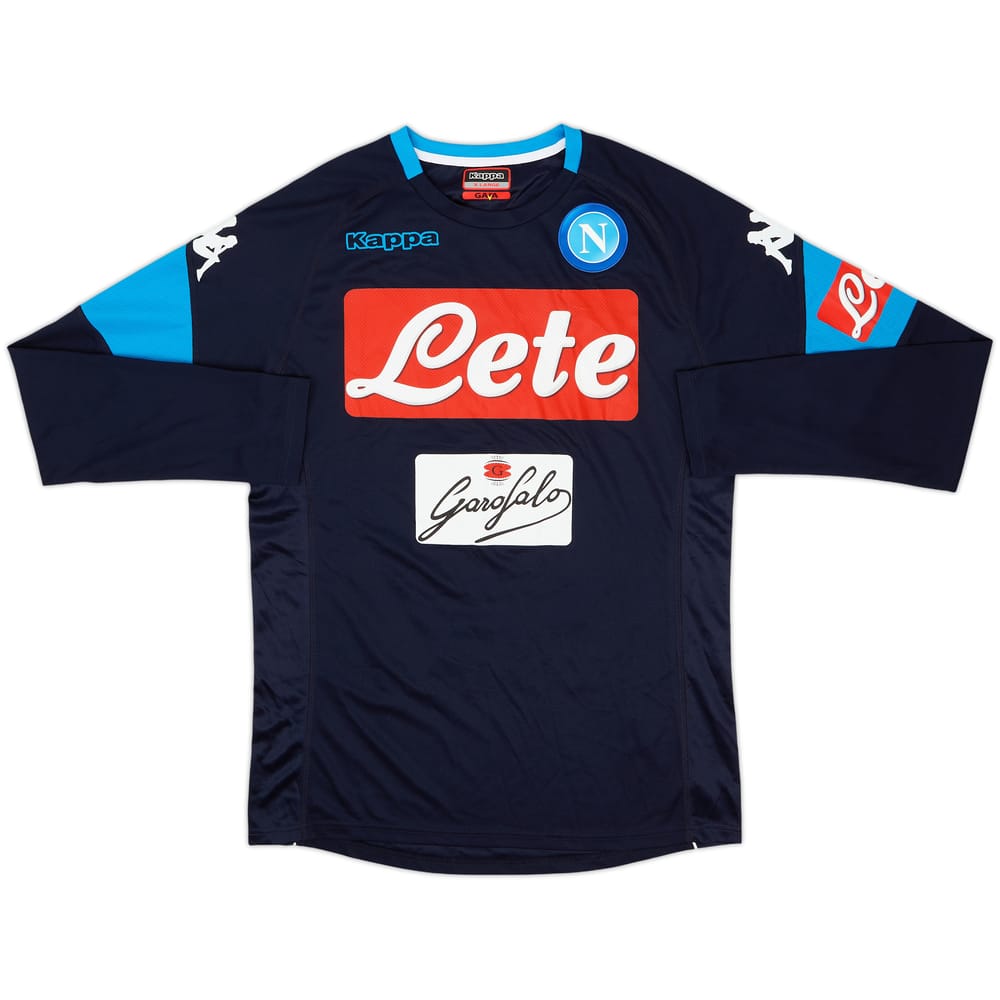 2017-18 Napoli Kappa Training L/S Shirt - 10/10 - (XL)