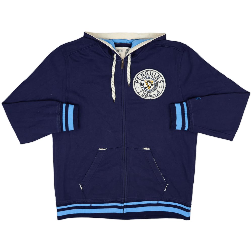 2012-13 Pittsburgh Penguins CCM Hooded Sweat Top - 8/10 - (XL)