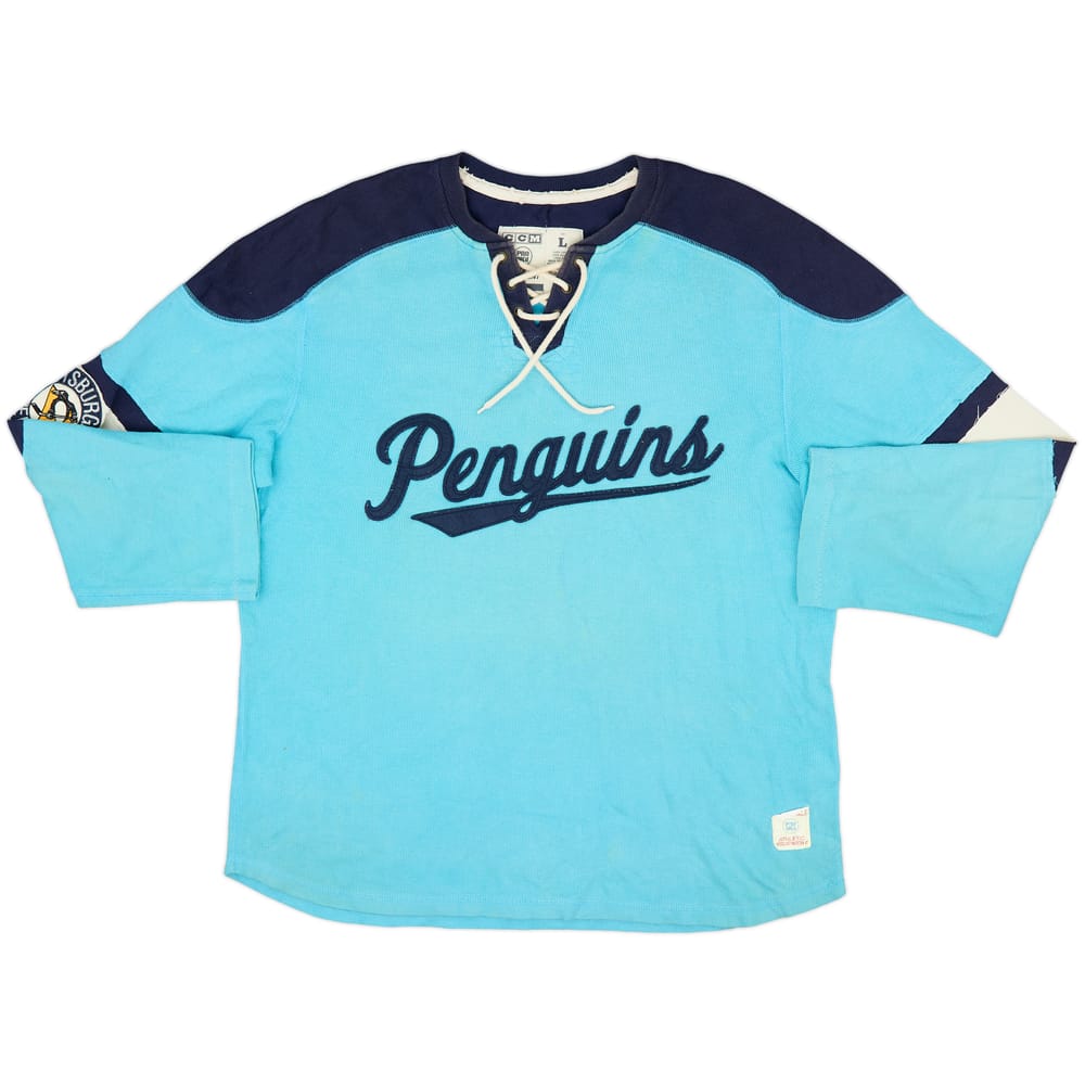 2013-14 Pittsburgh Penguins CCM Sweat Top - 6/10 - (L)