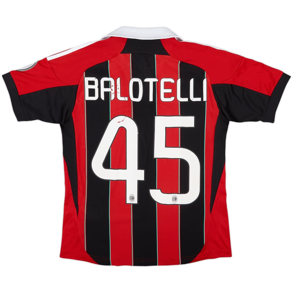 2012-13 AC Milan Home Shirt Balotelli #9 - 6/10 - (L.Boys)