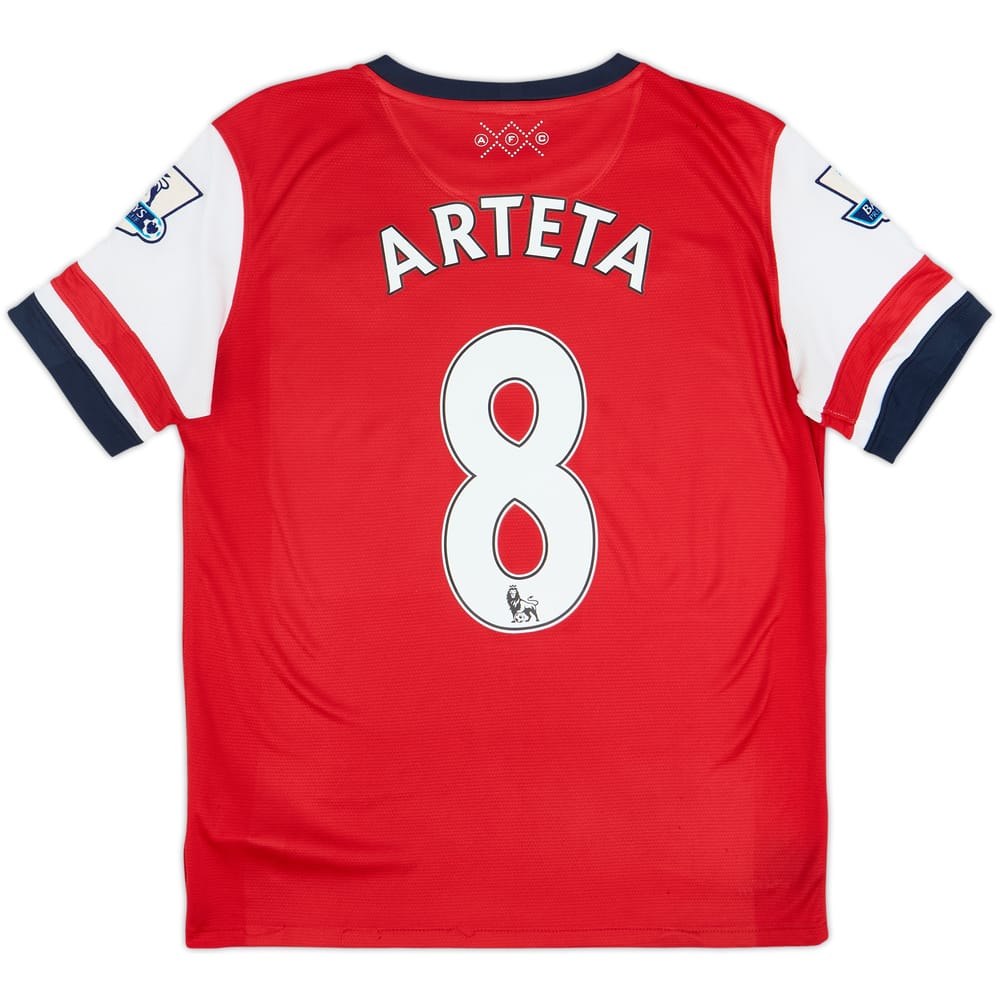 2012-14 Arsenal Home Shirt Arteta #8 - 5/10 - (XL.Boys)