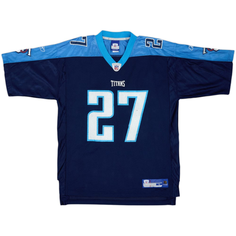 2003 Tennessee Titans George #27 Reebok On Field Home Jersey - 8/10 - (L)
