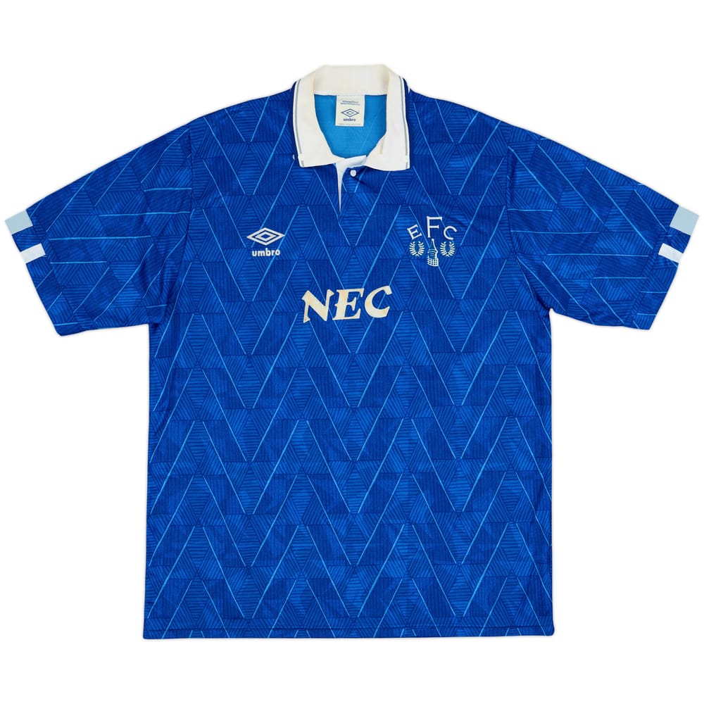 1989-91 Everton Home Shirt - 8/10 - (L)