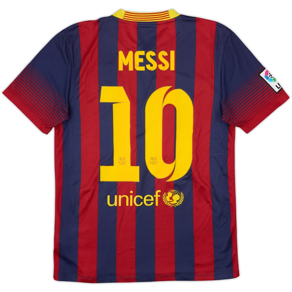 2013-14 Barcelona Local Camiseta Messi #10 - 8/10 - (L)