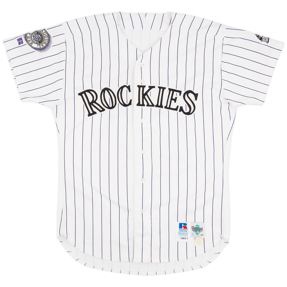 1993 Colorado Rockies Hayes #13 Team Issued Russell Athletic Home Jersey (Excellent) XL