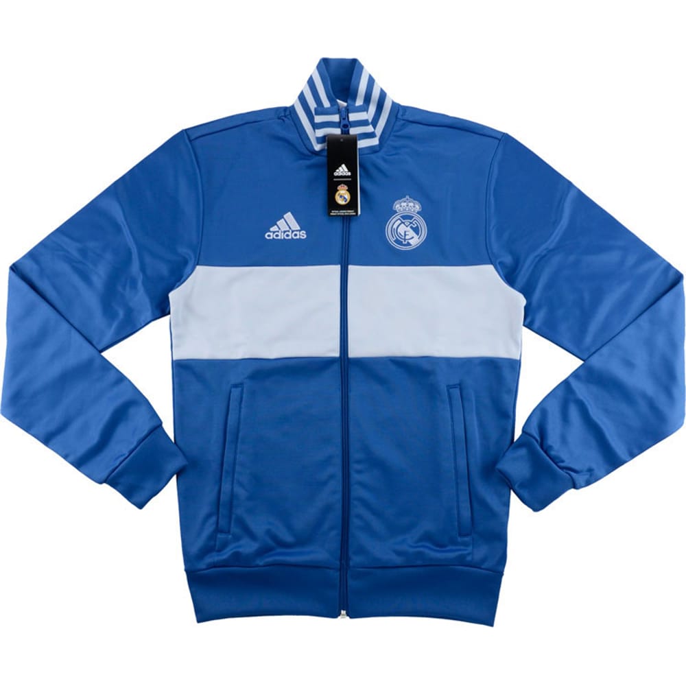 2017-18 Real Madrid adidas 3 Stripes Track Top - NEW