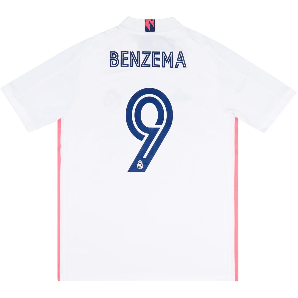 2020-21 Real Madrid Home Shirt Benzema #9