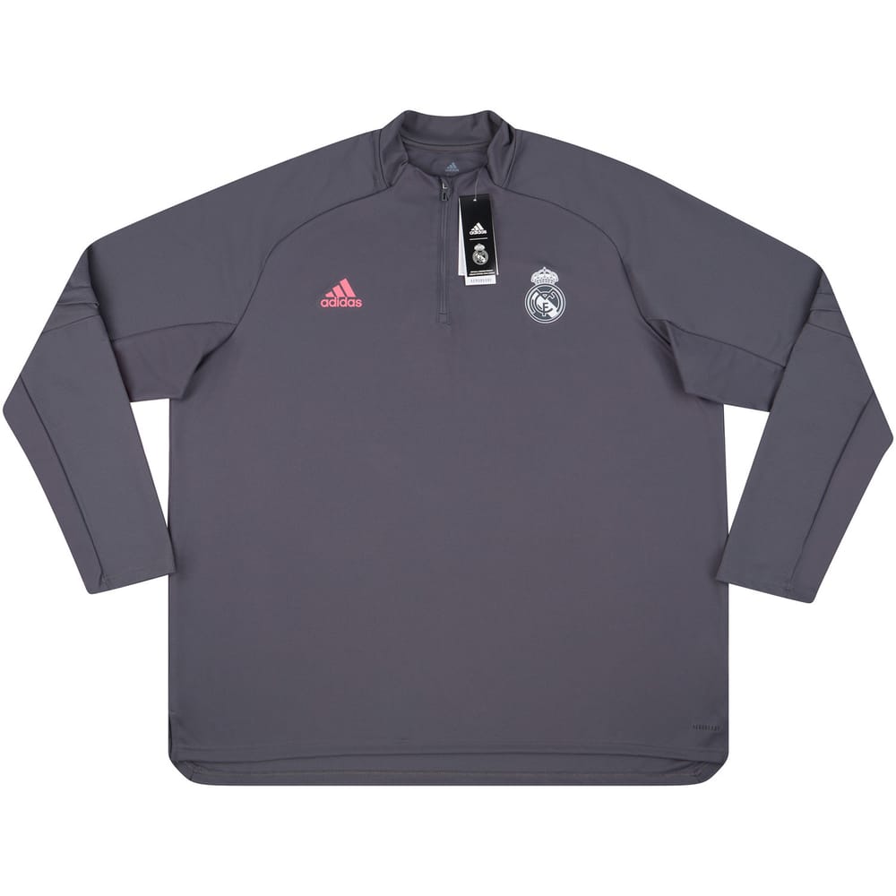 2020-21 Real Madrid adidas 1/2 Zip Training Top - NEW