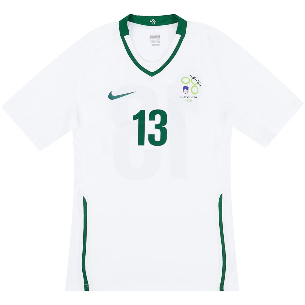 2008 Slovenia Match Worn Home Shirt #13 (Matic) v Sweden