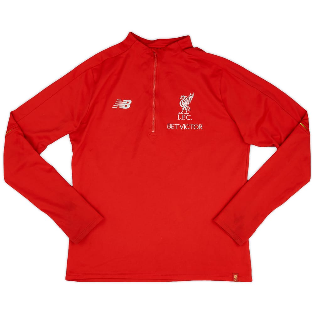 2016-17 Liverpool New Balance 1/4 Zip Training Top - 9/10 - (L)