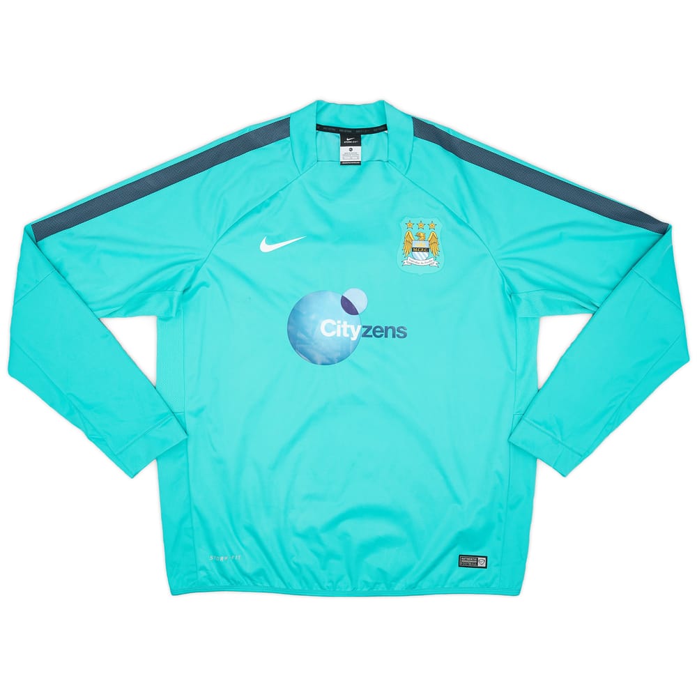 2015-16 Manchester City Nike Storm-Fit Drill Top - 9/10 - (XL)