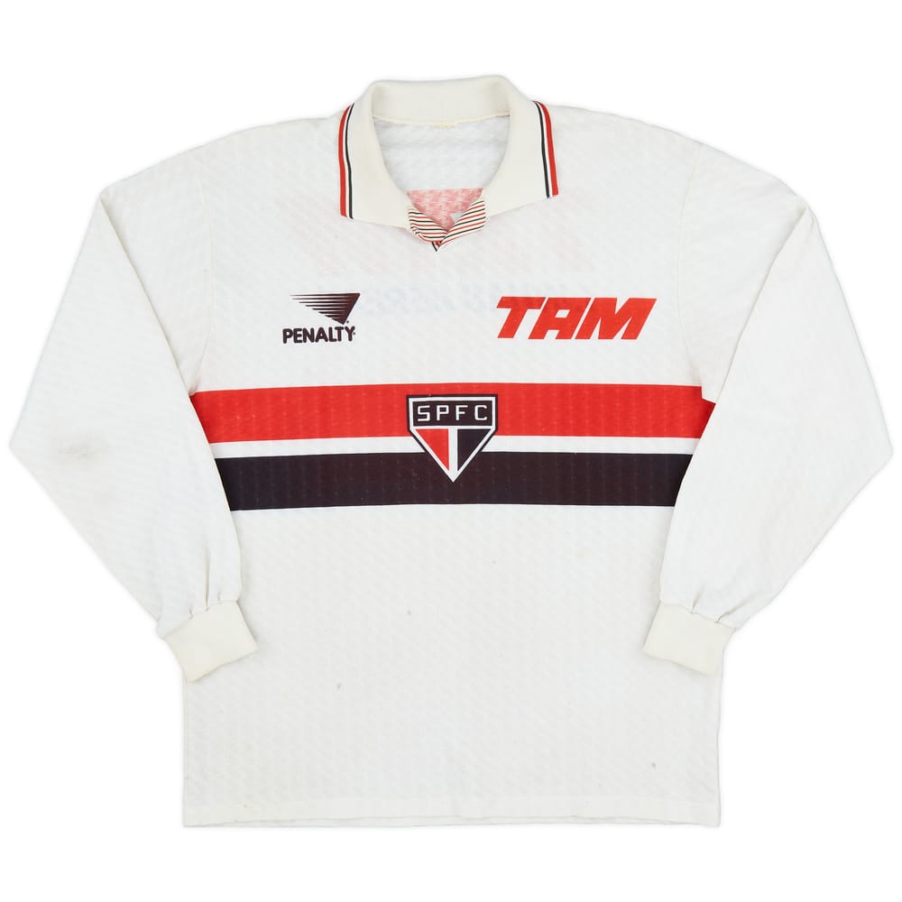 1993 Sao Paulo Home L/S Shirt - 7/10 - (L)