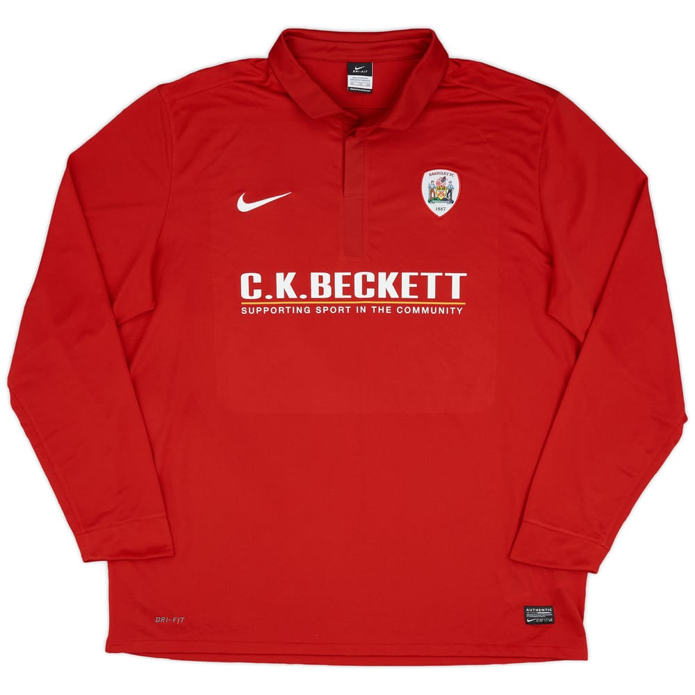 2011-12 Barnsley Home L/S Shirt - 6/10 - (XXL)