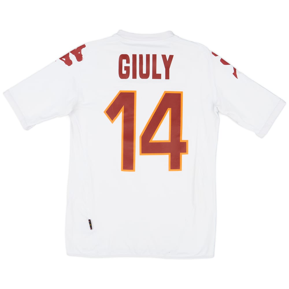 2007-08 Roma Away Shirt Giuly #14 - 7/10 - (L)