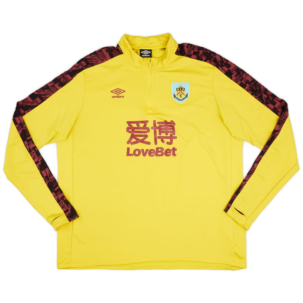 2020-21 Burnley Umbro 1/4 Zip Training Top - 9/10 - (3XL)