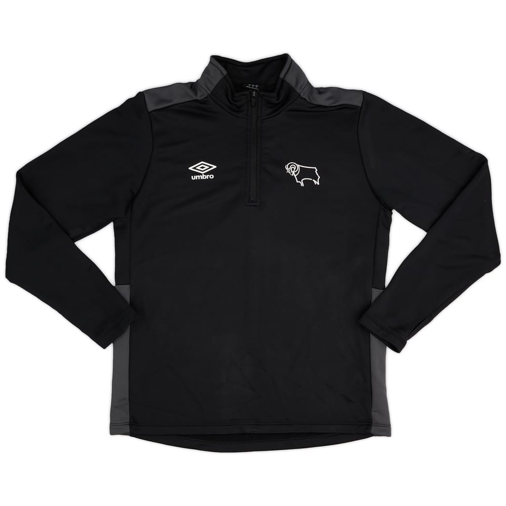 2019-20 Derby County Umbro 1/4 Zip Training Top - 7/10 - (L)