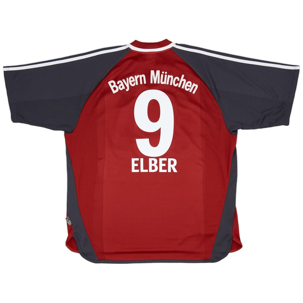 2001-02 Bayern Munich Home Shirt Elber #9 - 8/10 - (XL)