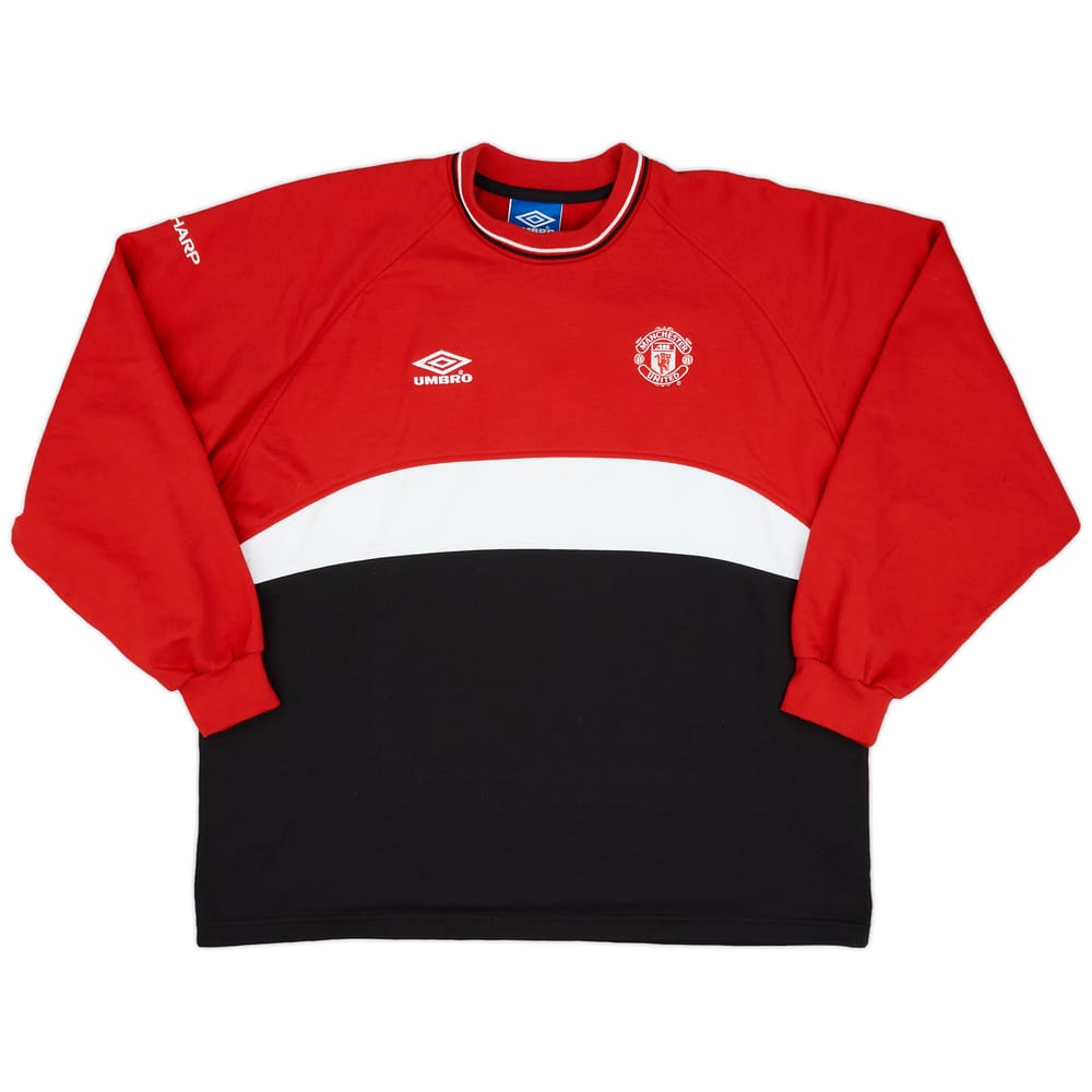 1999-00 Manchester United Umbro Sweat Top - 9/10 - (XXL)