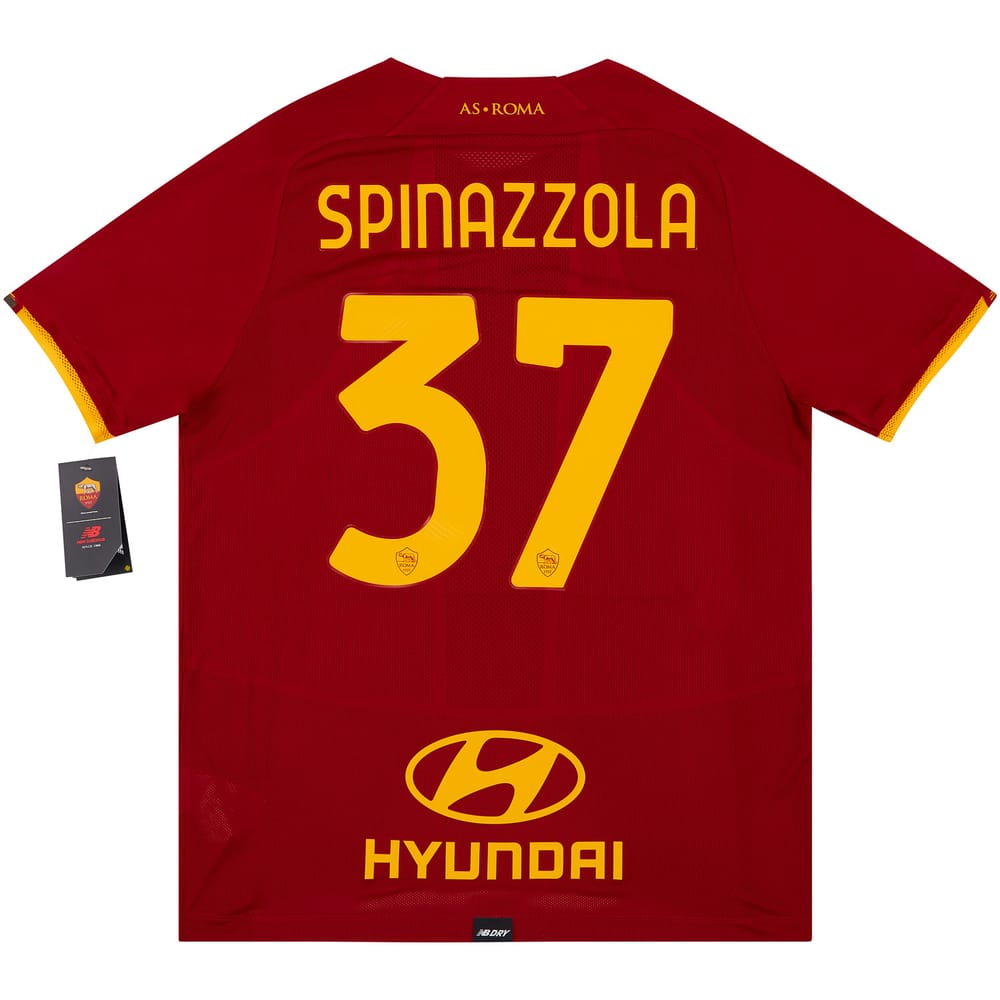 2021-22 Roma Home Shirt Spinazzola #37 - NEW