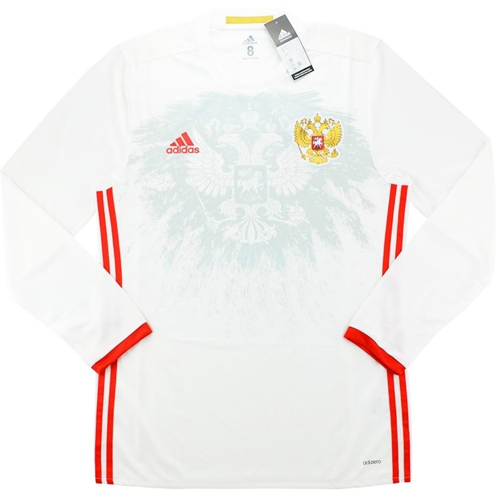 2016-17 Russia Adizero Player Issue Away L/S Shirt - NEW