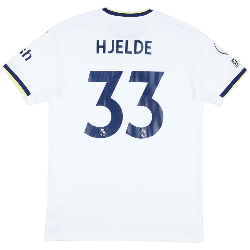 2022-23 Leeds Match Issue Home Shirt Hjelde #33
