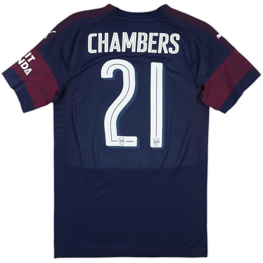 2018-19 Arsenal Match Issue Away Shirt Chambers #21