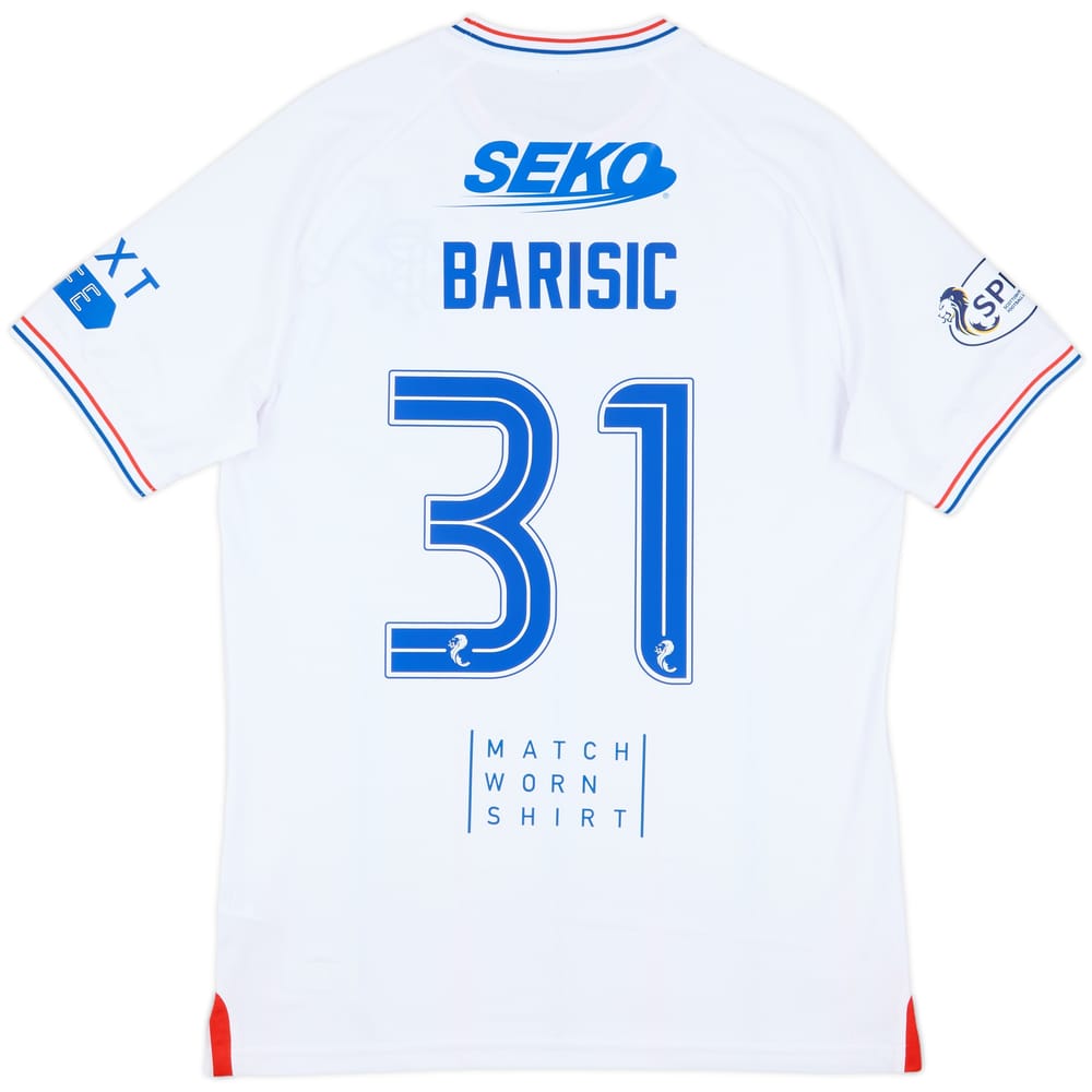 2023-24 Rangers Match Issue Away Shirt Barisic #31