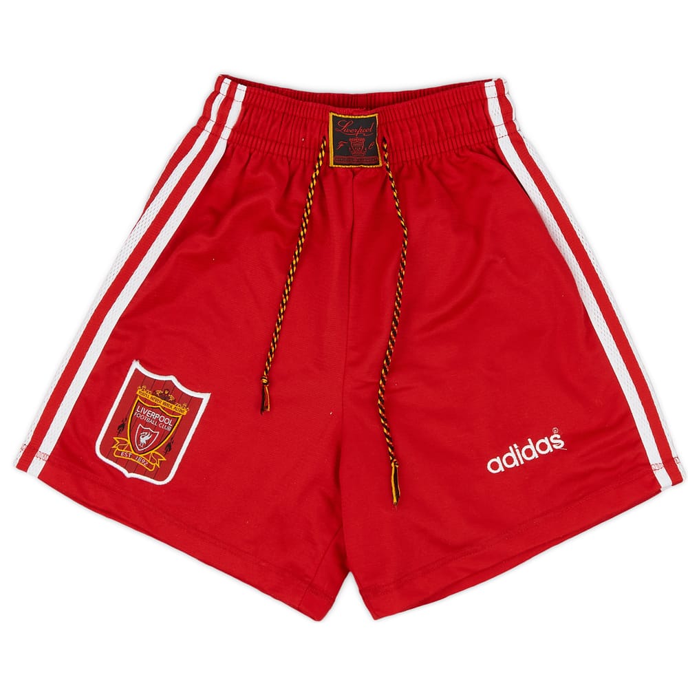 1995-96 Liverpool Home Shorts - Excellent 9/10 - (L.Boys)