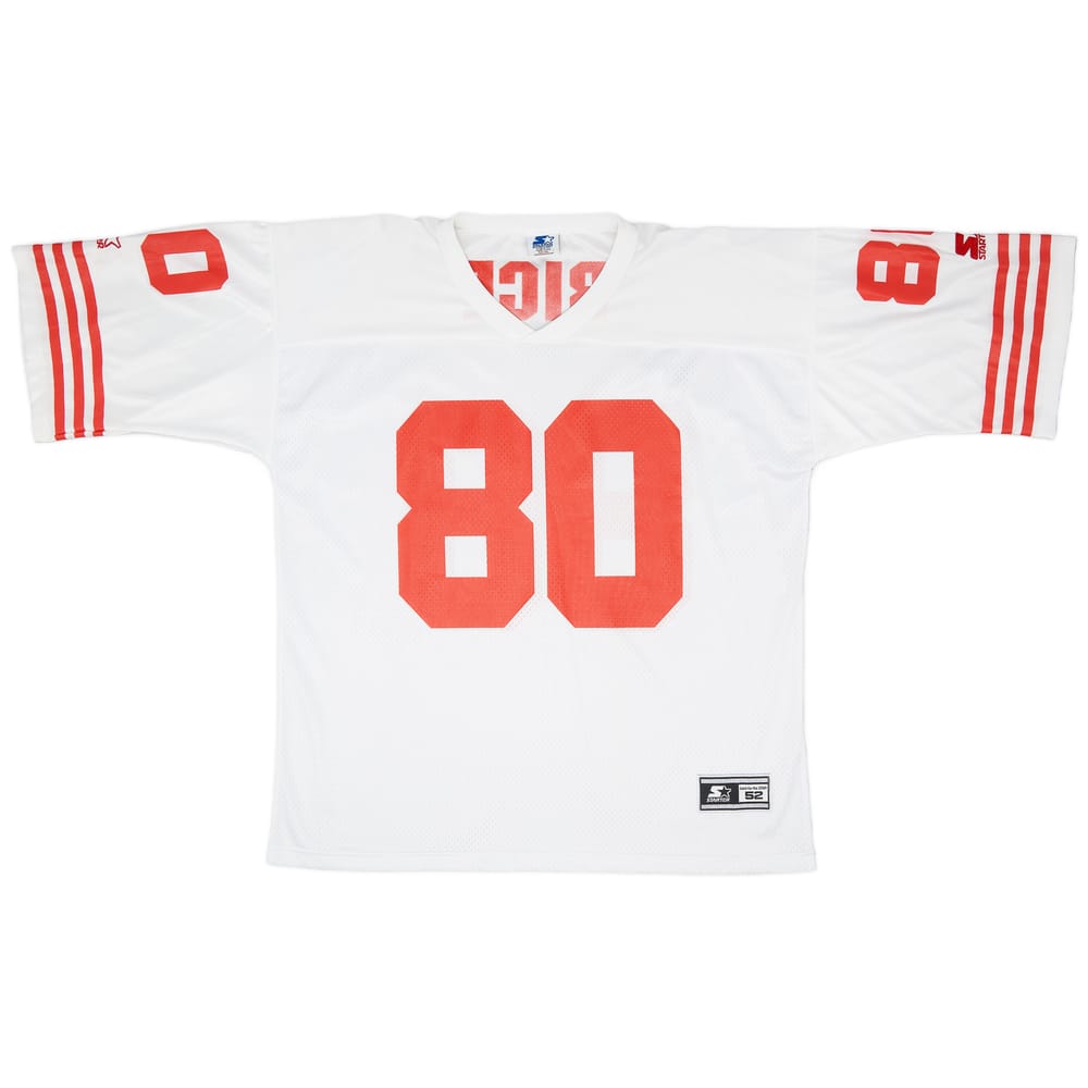 1992-95 San Francisco 49ers Rice #80 Starter Away Jersey (Excellent) XL