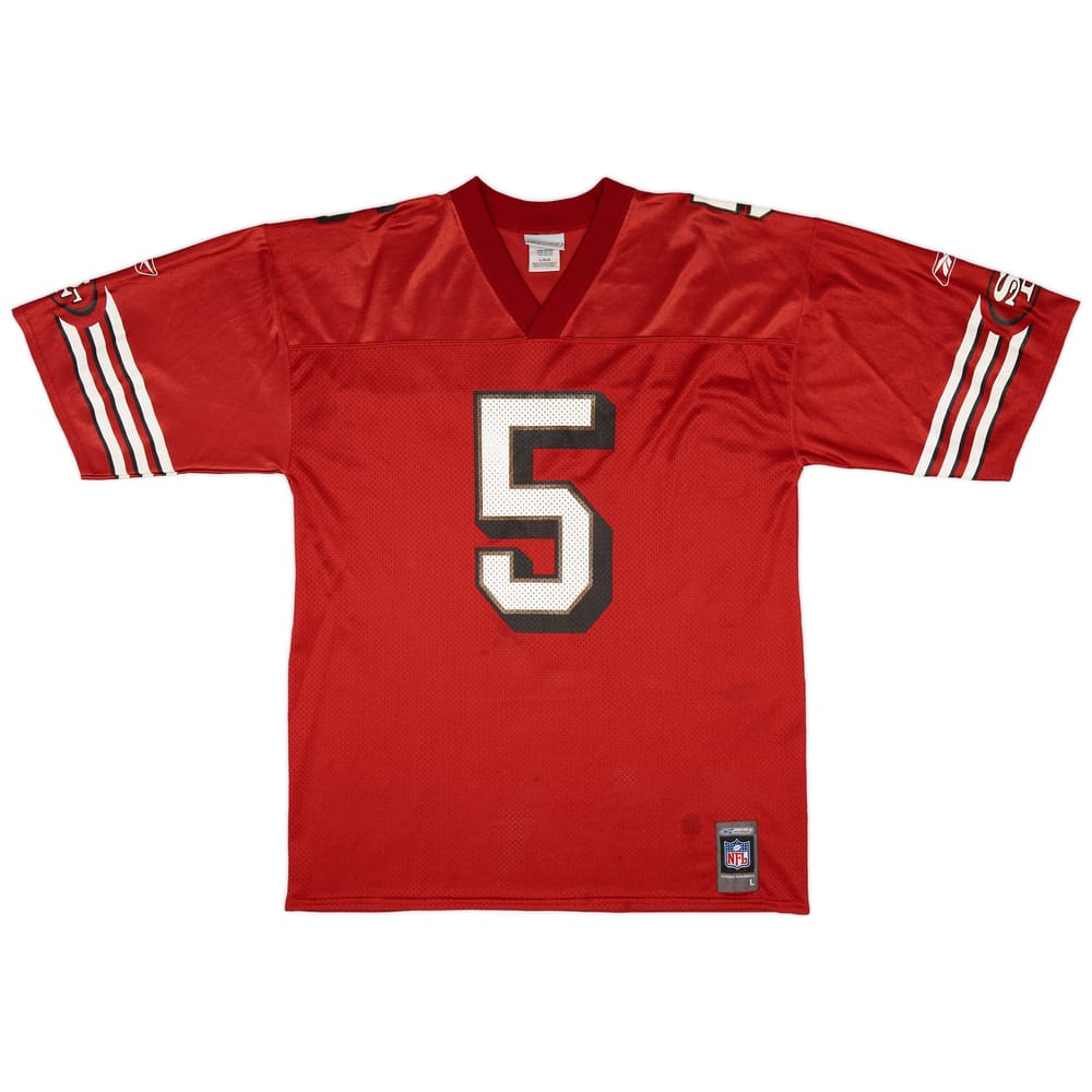 2001 San Francisco 49ers Garcia #5 Reebok Home Jersey (Very Good) L