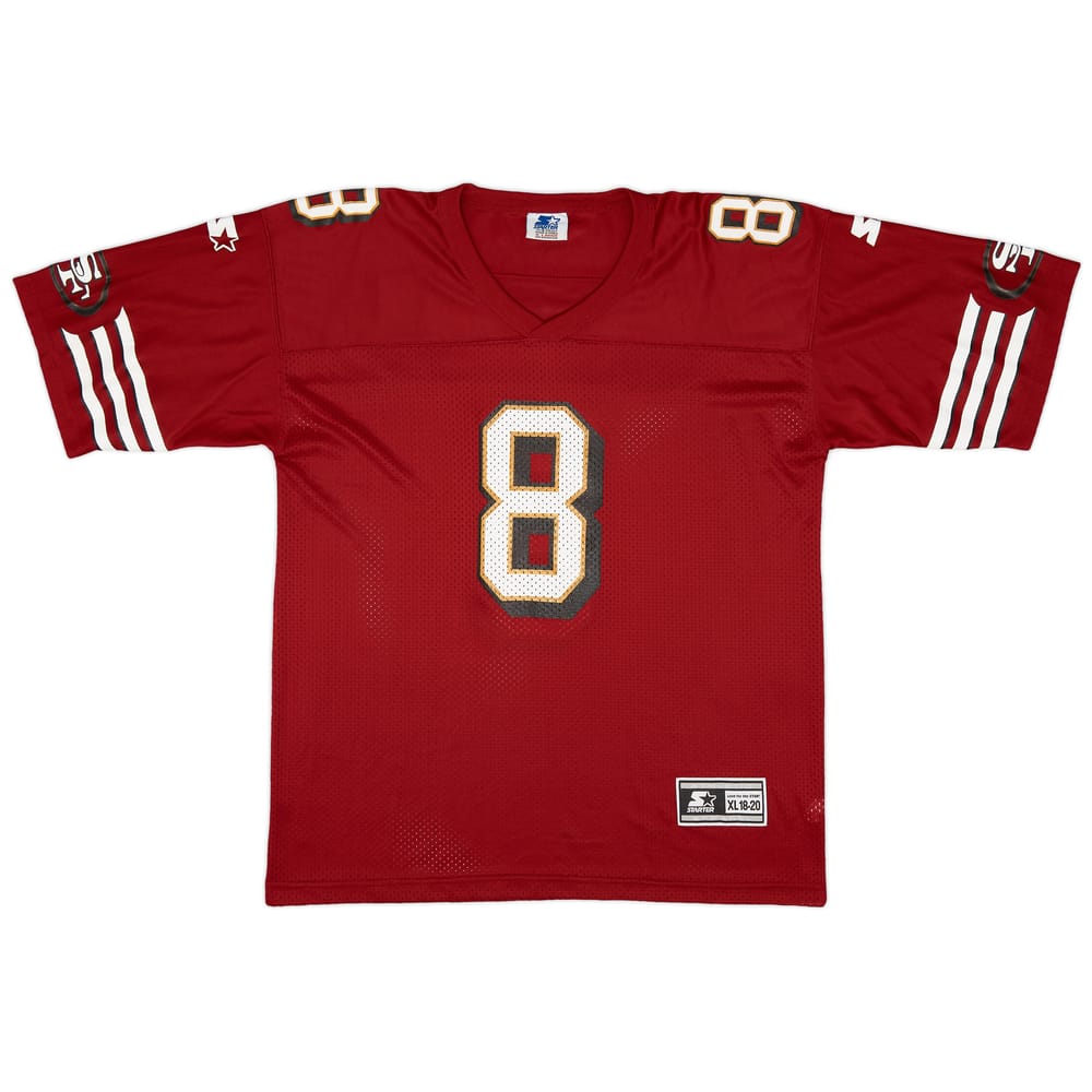1996-98 San Francisco 49ers Young #8 Starter Home Jersey (Excellent) XL.Kids