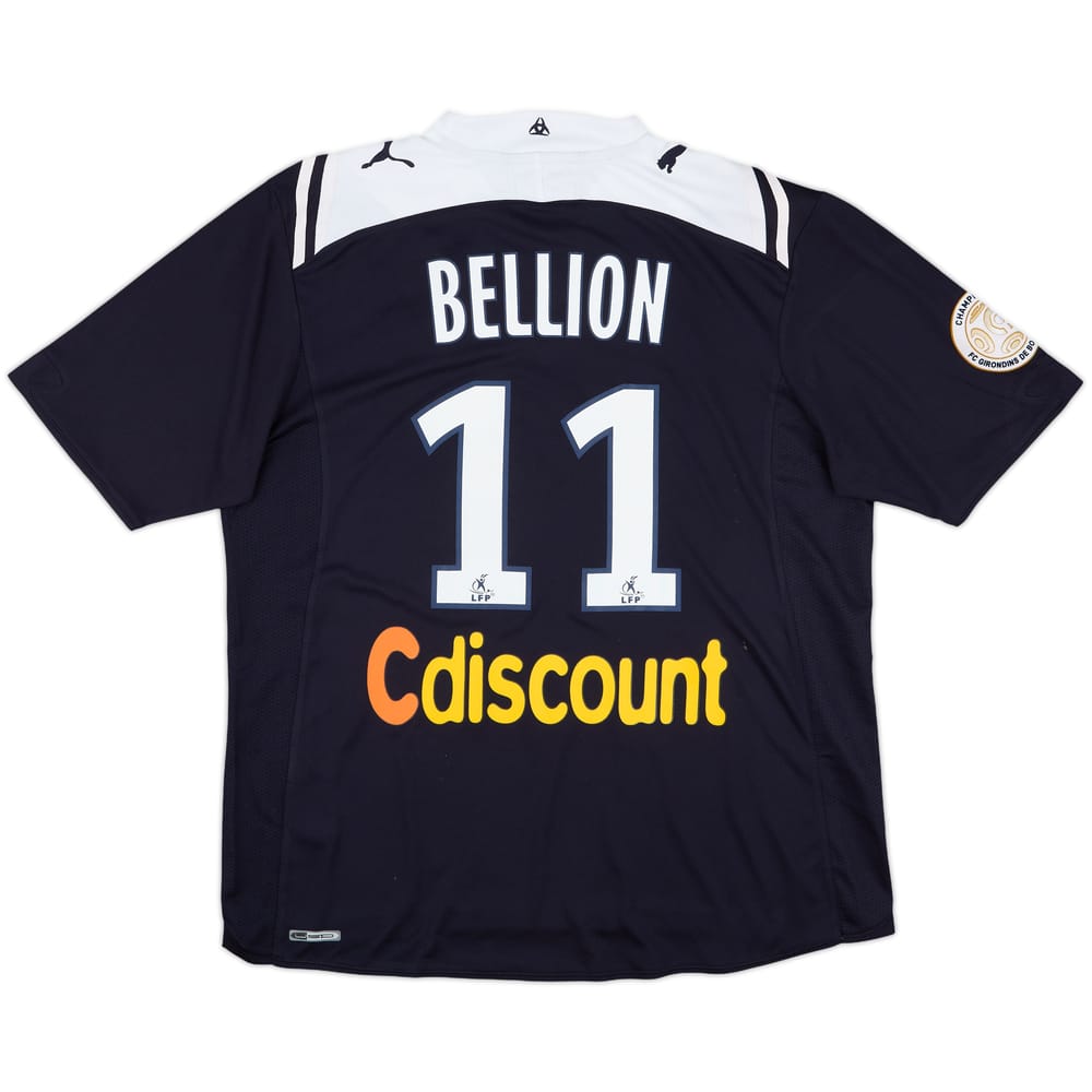 2009-10 Bordeaux Match Issue Home Shirt Bellion #11