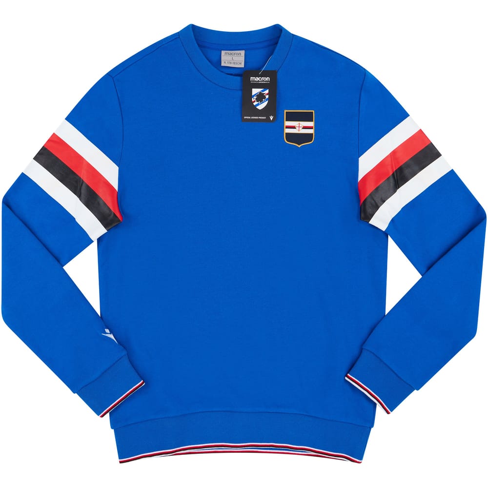 2021-22 Sampdoria Macron Training Sweat Top - NEW