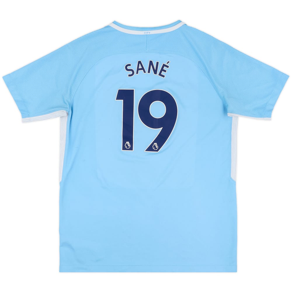 2017-18 Manchester City Home Shirt Sane #19 - 6/10 - (XL.Boys)
