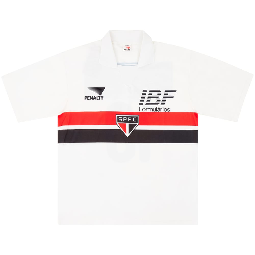 1990 Sao Paulo Home Shirt #10 - 8/10 - (L)