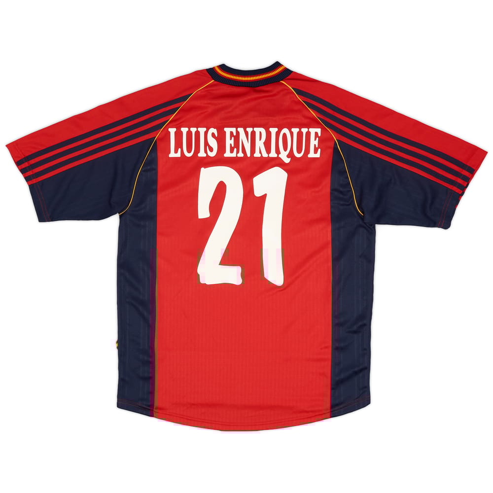 1998-99 Spain Home Shirt Luis Enrique #21 - 9/10 - (M)