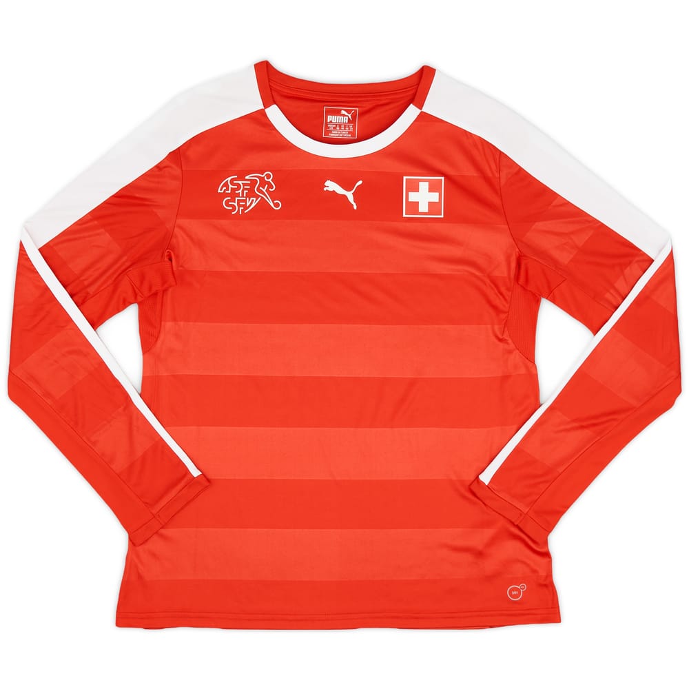 2016-17 Switzerland Home L/S Shirt - 9/10 - (Women's L)