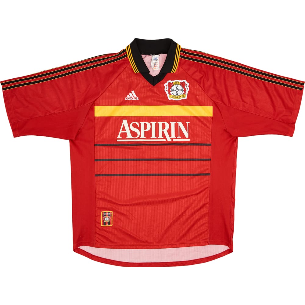 1998-00 Bayer Leverkusen Signed Home Shirt - 7/10 - (XL)