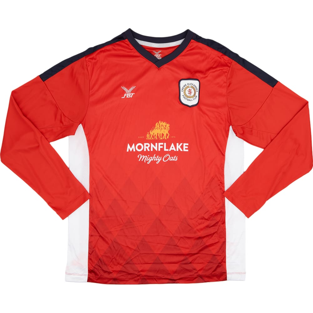2018-19 Crewe Alexandra Home L/S Shirt - 9/10 - (L)