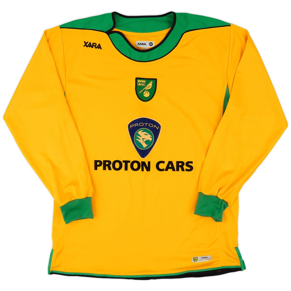 2005-06 Norwich Home L/S Shirt - 9/10 - (M)