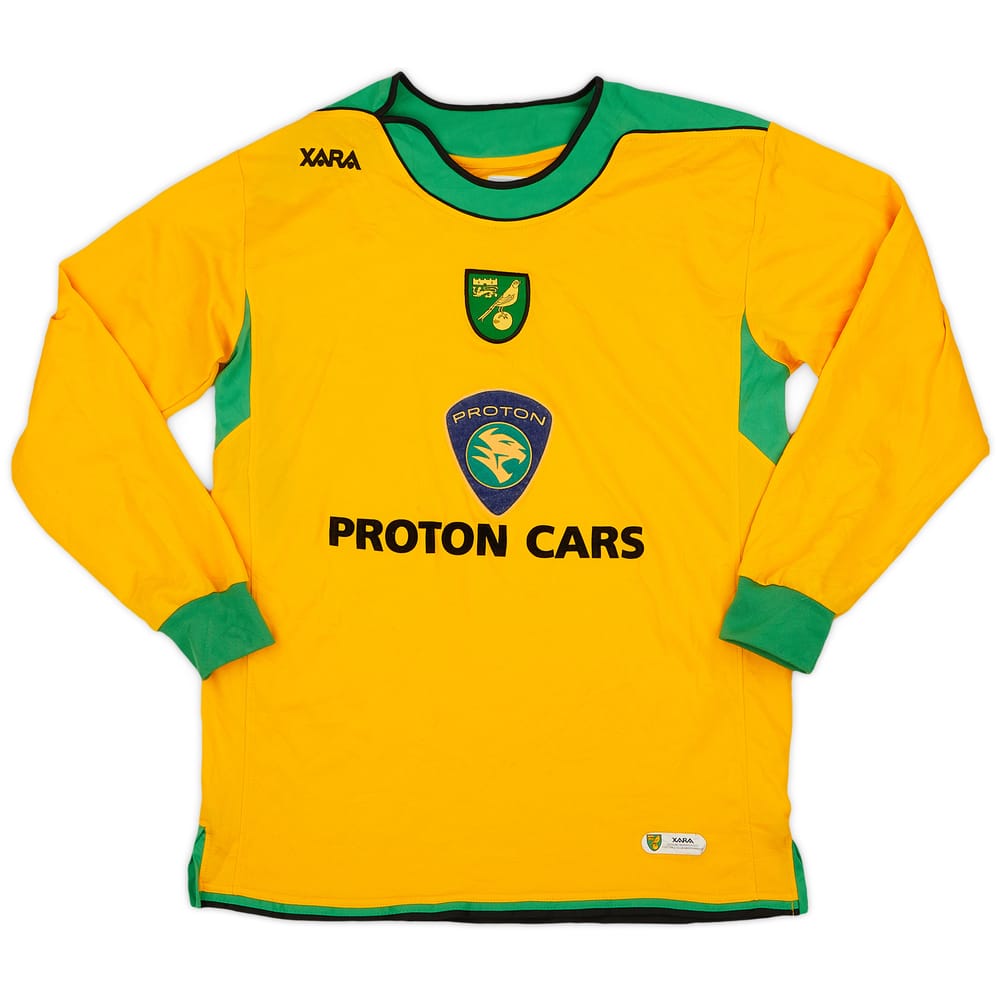 2005-06 Norwich Home L/S Shirt - 8/10 - (M)