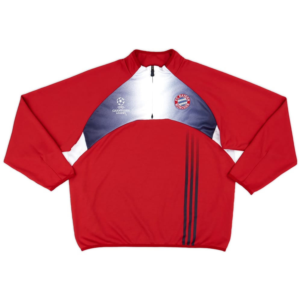 2003-04 Bayern Munich adidas CL 1/4 Zip Drill Top - 9/10 - (M/L)