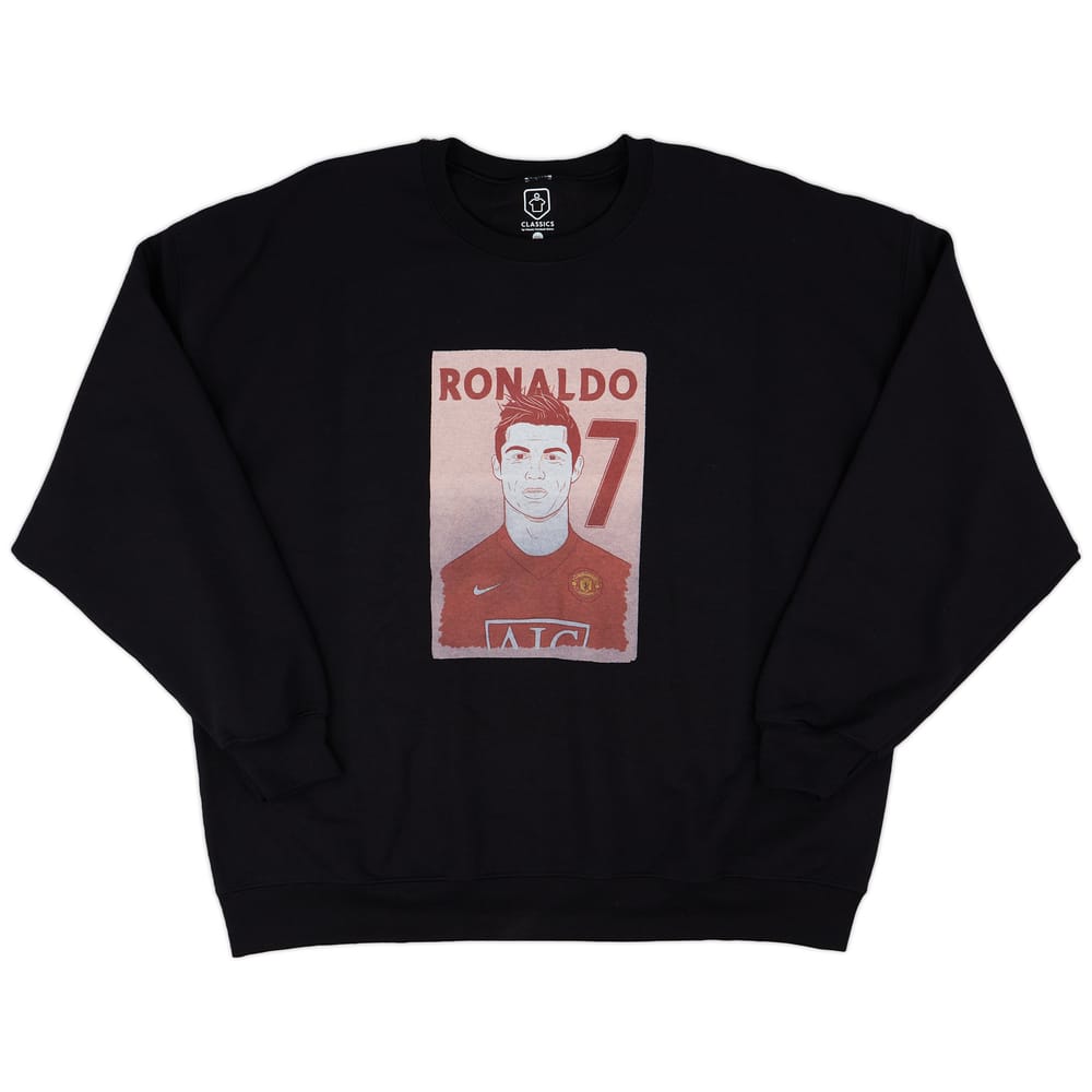 2007-09 Manchester United Ronaldo #7 Premier League Icons Sweat Top - 7/10 - (XXL)