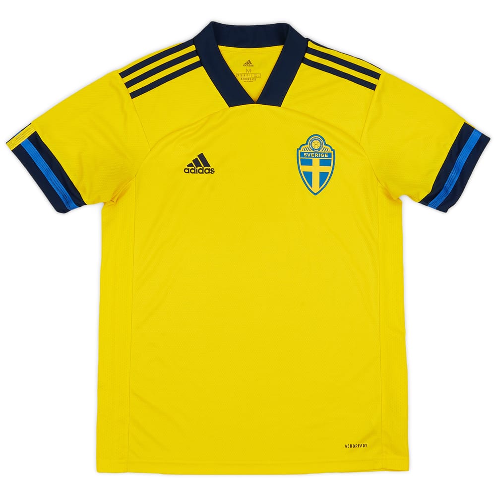 2020-21 Sweden Home Shirt - 9/10 - (M)