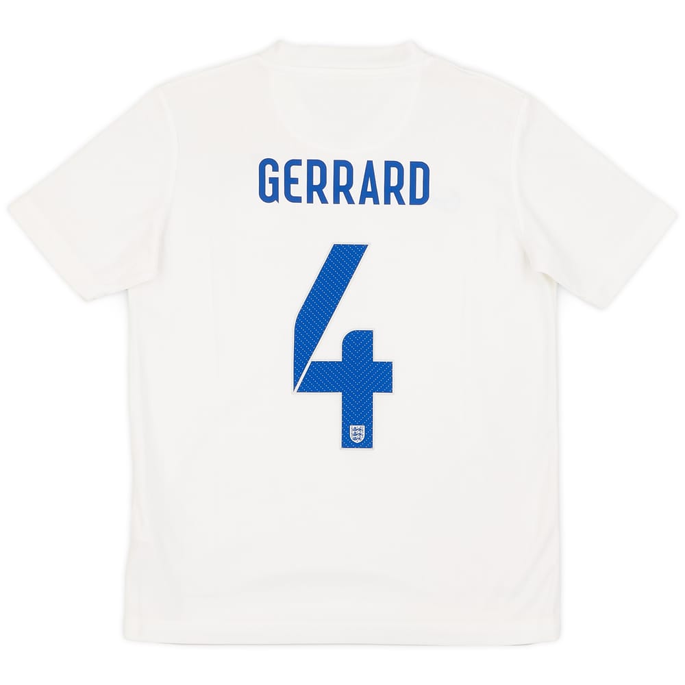 2014-15 England Home Shirt Gerrard #4 - 9/10 - (M.Boys)