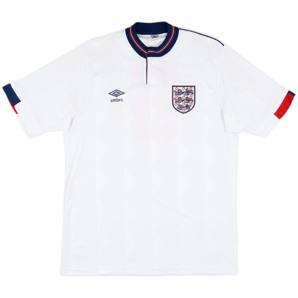1988 England Match Worn Home Shirt #5 (Adams)