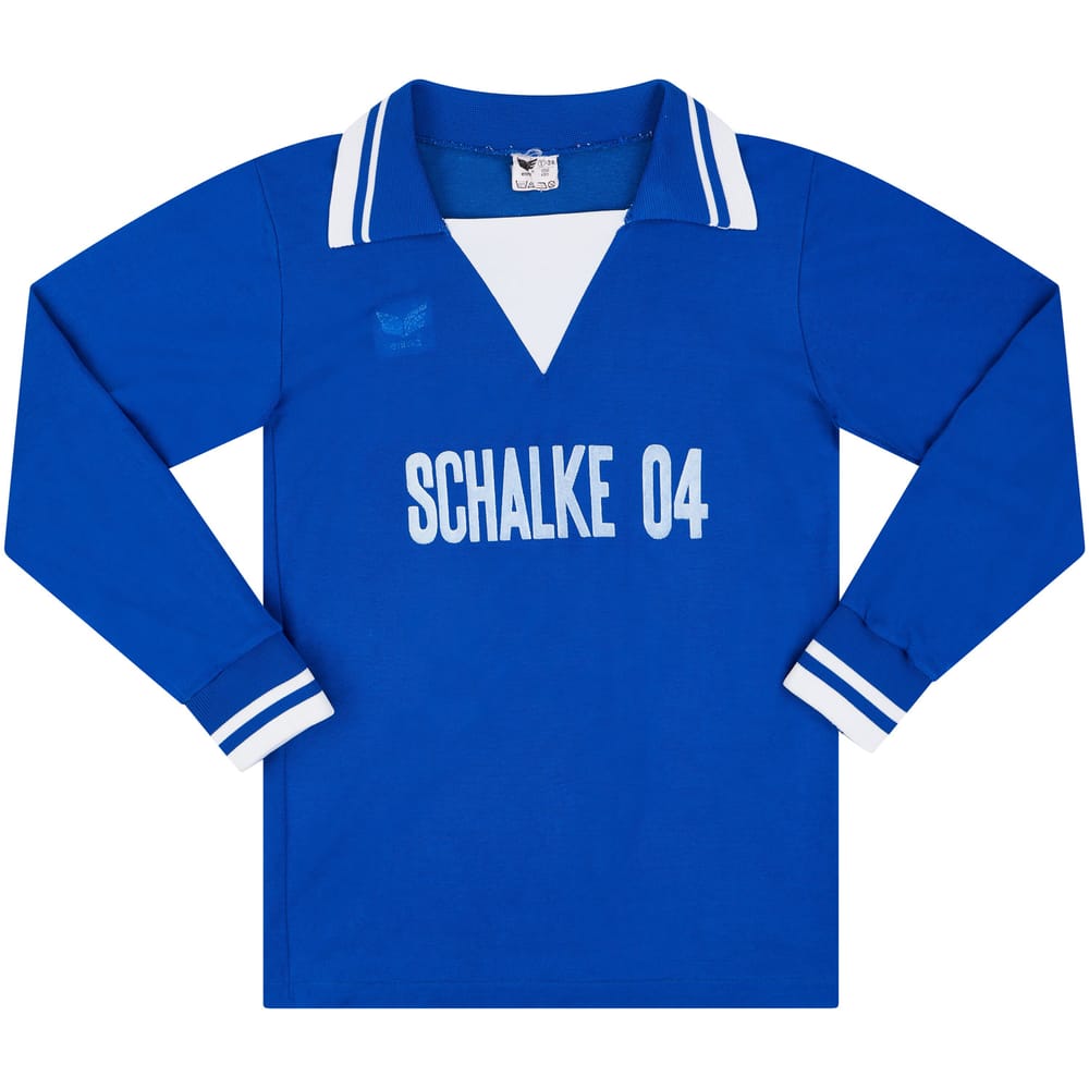 1977-78 Schalke Home L/S Shirt - 6/10 - (S)