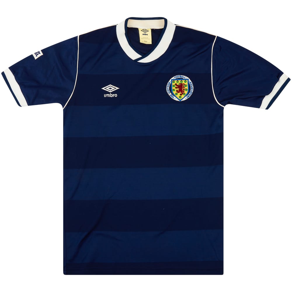 1986 Scotland U-18 Match Issue Home Shirt #18 (Howells)